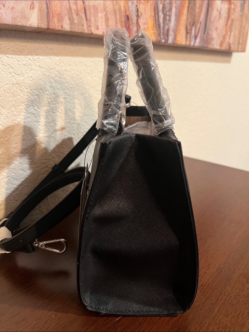 NWT, Nine West Eliora Pearl Mini Satchel with Optional Crossbody Strap. - Picture 4 of 9
